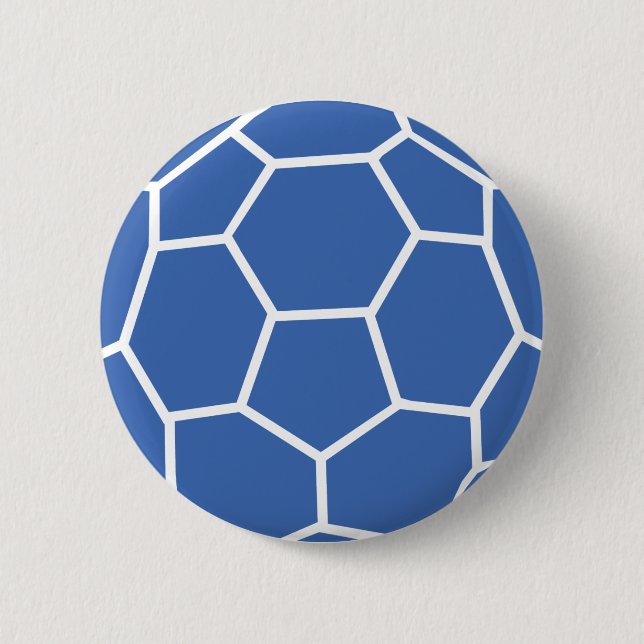 Badge Rond 5 Cm handball bleu (Devant)