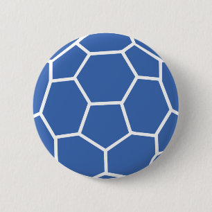 Badge Rond 5 Cm handball bleu