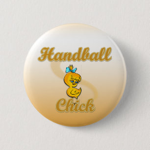 Badge Rond 5 Cm Handball Chick
