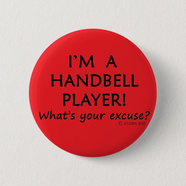 Badge Rond 5 Cm Handbell Player (Devant)