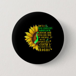 Badge Rond 5 Cm Handicap cérébral Handicap guerrier Tournesol