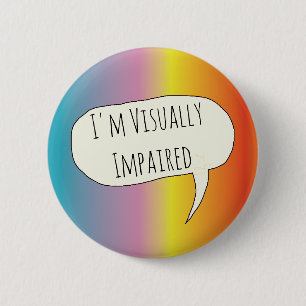 Badge Rond 5 Cm Handicap visuel