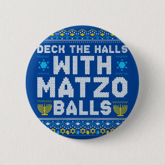 Badge Rond 5 Cm Happy Chrismukkah Jewish Christmas Hanukkah