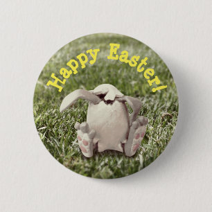 Badge Rond 5 Cm Happy Easter! Button