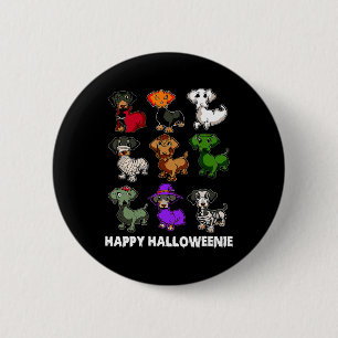 Badge Rond 5 Cm Happy Halloweenie Dachshund Dachshund Halloween Gi