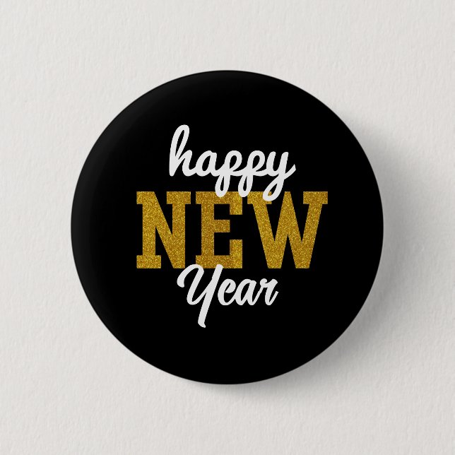Badge Rond 5 Cm Happy New YearT-Shirt (Devant)