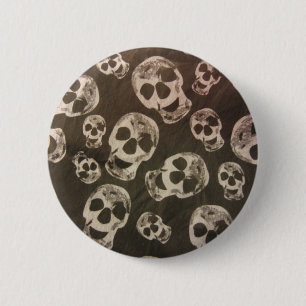 Badge Rond 5 Cm Happy Skuls