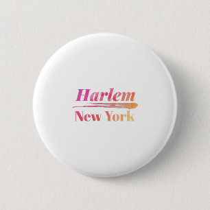 Badge Rond 5 Cm Harlem New York