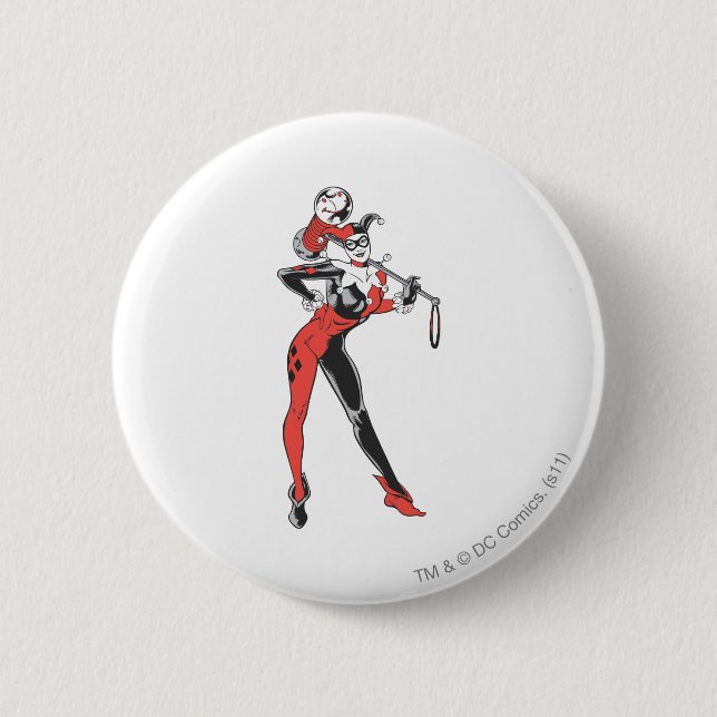 Badge Rond 5 Cm Harley Quinn 4 (Devant)