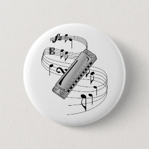 Badge Rond 5 Cm Harmonica