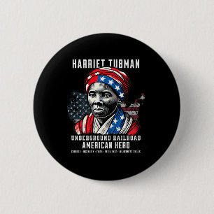 Badge Rond 5 Cm Harriet Tubman Underground Railroad American Hero