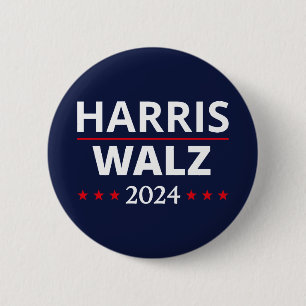 Badge Rond 5 Cm Harris Walz Election 2024 III