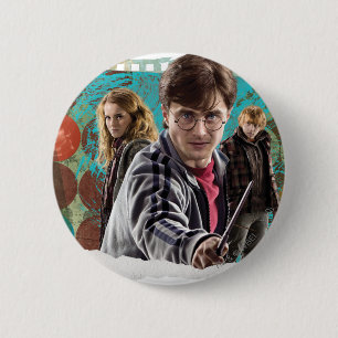 Badge Rond 5 Cm Harry, Hermione et Ron 1