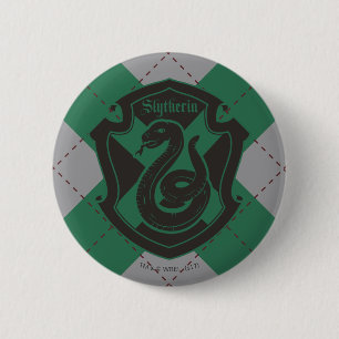 Badge Rond 5 Cm Harry Potter   Blason de la maison Serpentard
