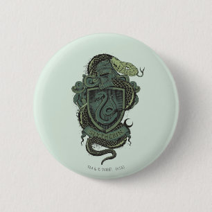 Badge Rond 5 Cm Harry Potter    Blason de Serpentard