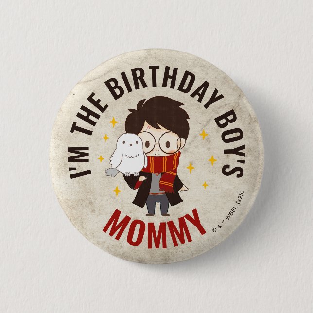 Badge Rond 5 Cm HARRY POTTER™ Caractère Arc magique Anniversaire (Devant)