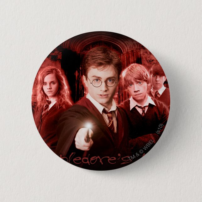 Badge Rond 5 Cm HARRY POTTER ET L'ORDRE DU PHOENIX™ Red (Devant)