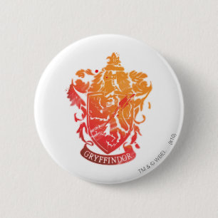 Badge Rond 5 Cm Harry Potter Gryffindor Crest - Splissé
