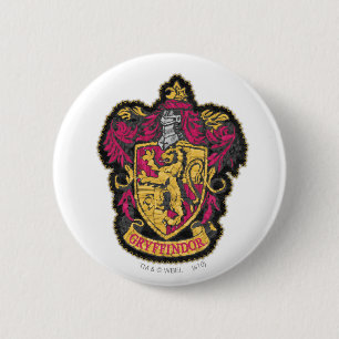 Badge Rond 5 Cm Harry Potter Gryffindor House Crest