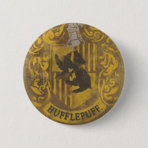 Badge Rond 5 Cm Harry Potter   Hufflepuff Crest Spray Paint