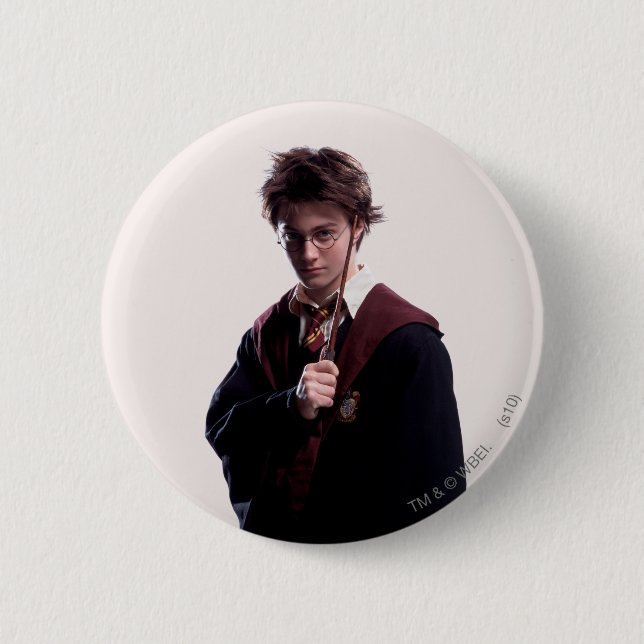 Badge Rond 5 Cm Harry Potter Lève (Devant)