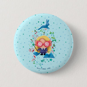 Badge Rond 5 Cm Harry Potter   Luna Lovegood Graphic