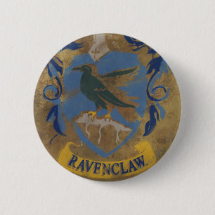 Badge Rond 5 Cm Harry Potter   Peinture Rustique Ravenclaw