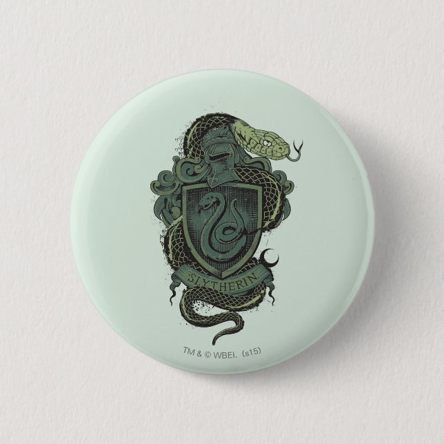 Badge Rond 5 Cm Harry Potter | Slytherin Crest (Devant)