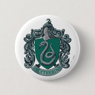 Badge Rond 5 Cm Harry Potter Slytherin Crest Green