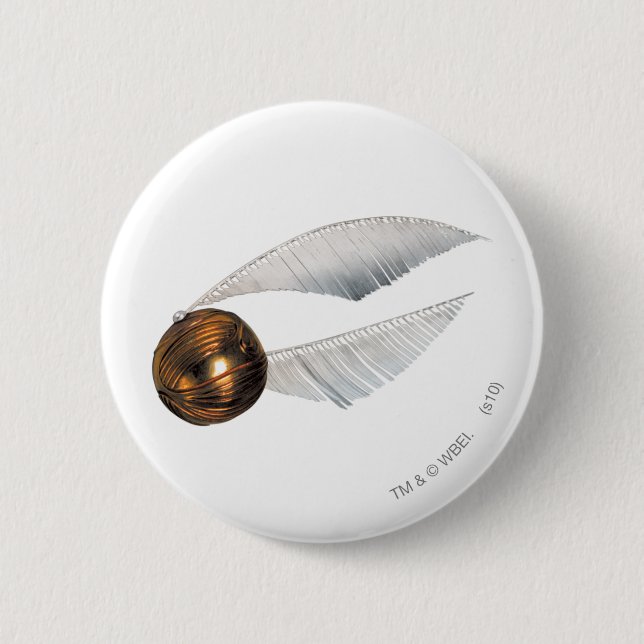 Badge Rond 5 Cm Harry Potter Spell | Golden Snitch (Devant)