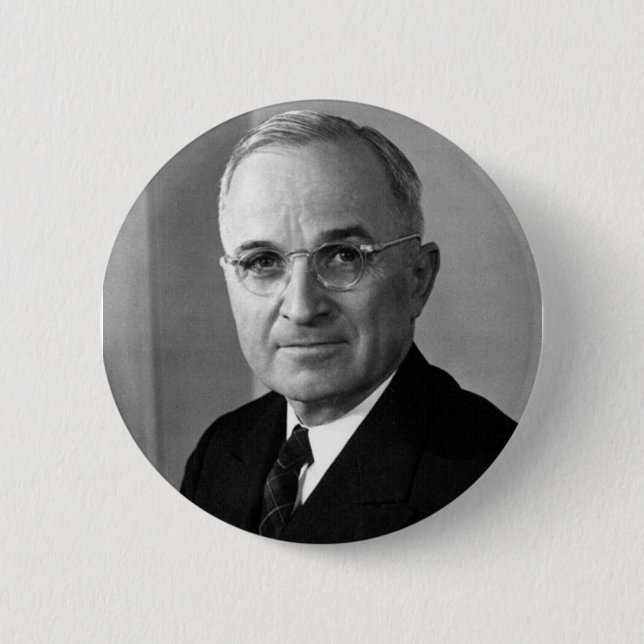 Badge Rond 5 Cm Harry S. Truman 33e président (Devant)
