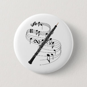 Badge Rond 5 Cm Hautbois
