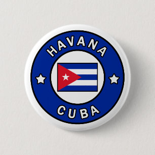 Badge Rond 5 Cm Havane Cuba