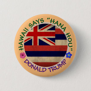 Badge Rond 5 Cm Hawaii says "do it again"