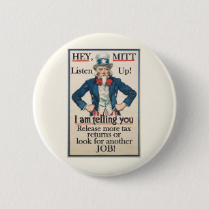 Badge Rond 5 Cm Hé gant ! L'Oncle Sam vous veut…