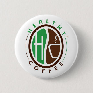 Badge Rond 5 Cm HealthyCoffee a stigmatisé l'insigne