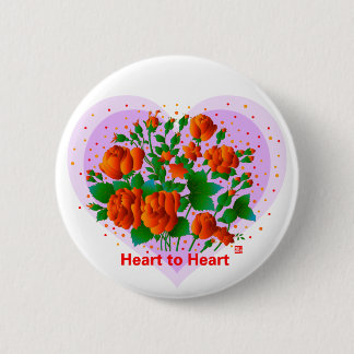 Badge Rond 5 Cm Heart To Heart