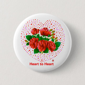 Badge Rond 5 Cm Heart To Heart