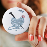 Heart Yarn Ball w. Aiguilles de tricot - Personnal