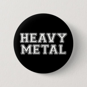 Badge Rond 5 Cm Heavy Metal