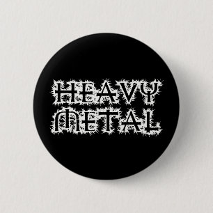 Badge Rond 5 Cm Heavy metal