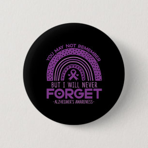 Badge Rond 5 Cm Heimerheimer N'Oubliez Jamais La Démence Patients