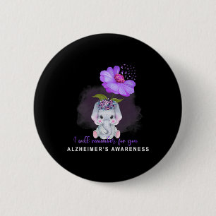 Badge Rond 5 Cm Heimerheimer Sensibilisation Éléphant Mignon Je Me