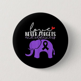 Badge Rond 5 Cm Heimers Sensibilisation Amour N'Oublie Jamais Les 
