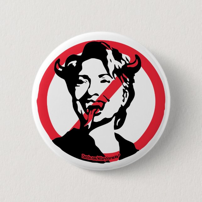 Badge Rond 5 Cm Hellary Clinton (Devant)
