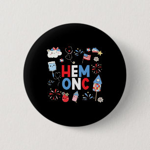 Badge Rond 5 Cm Hématologie Oncologie Infirmière Peds Hem Onc Infi