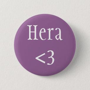 Badge Rond 5 Cm Hera <3 déesse grecque
