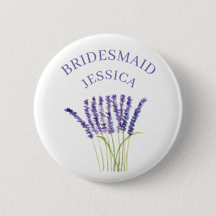 Badge Rond 5 Cm Herbe Lavande de Bridesmaid