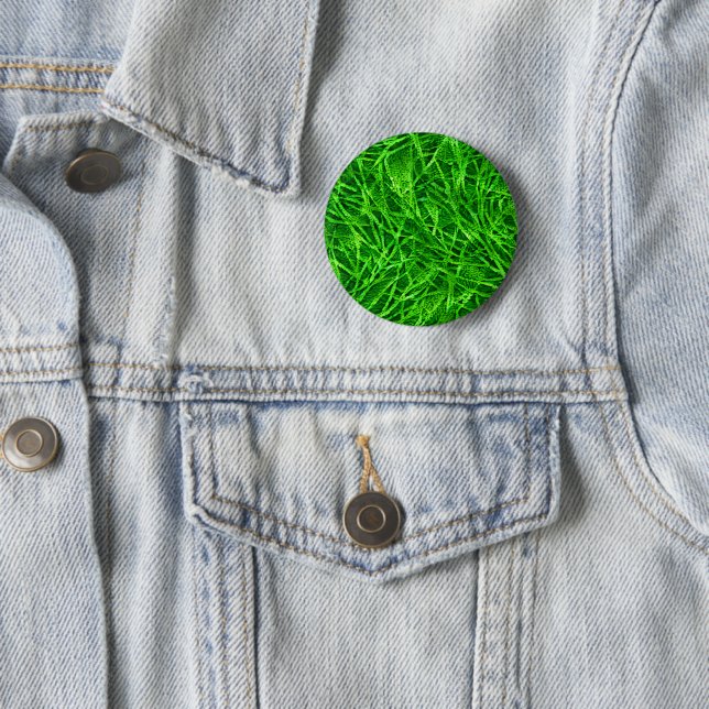 Badge Rond 5 Cm Herbe Mossy (En situation)