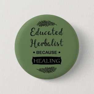 Badge Rond 5 Cm herboriste instruit